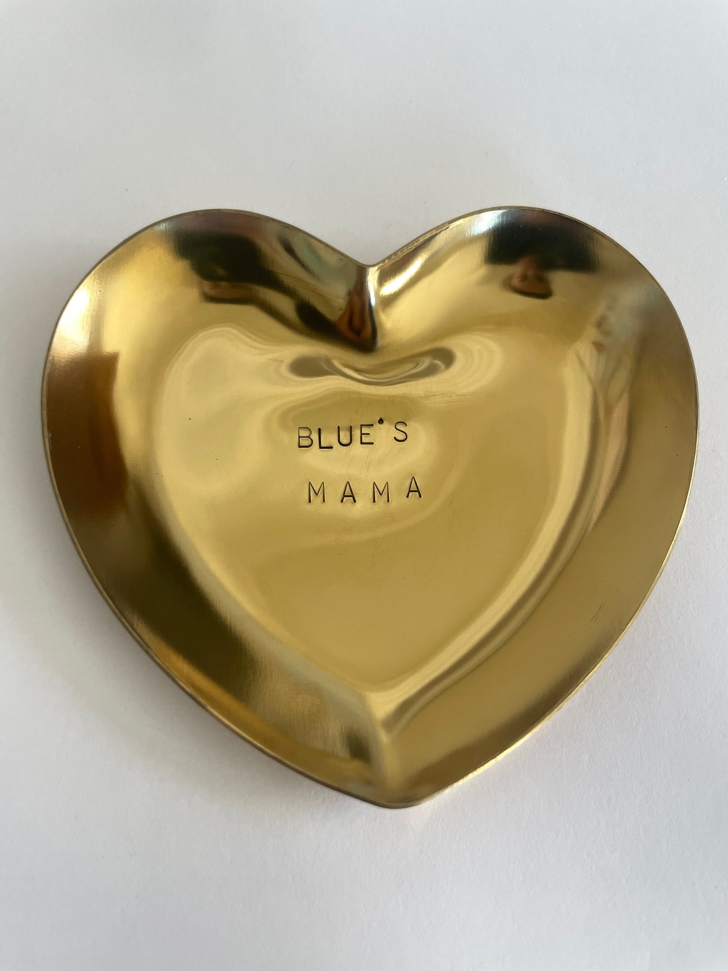 Hand Stamped - Customized - Heart Jewelry dish