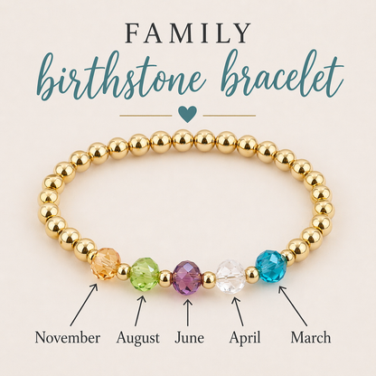 Family Birthstone Bracelet