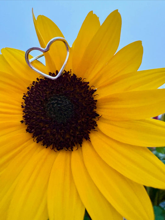 Sterling Silver Open Heart Ring