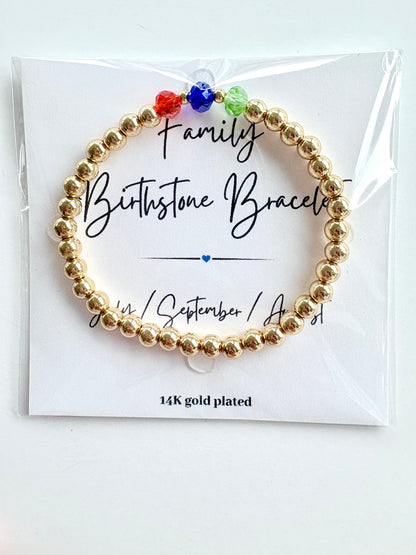 Family Birthstone Bracelet