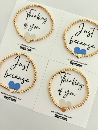 Heart Bracelet - Thinking of you