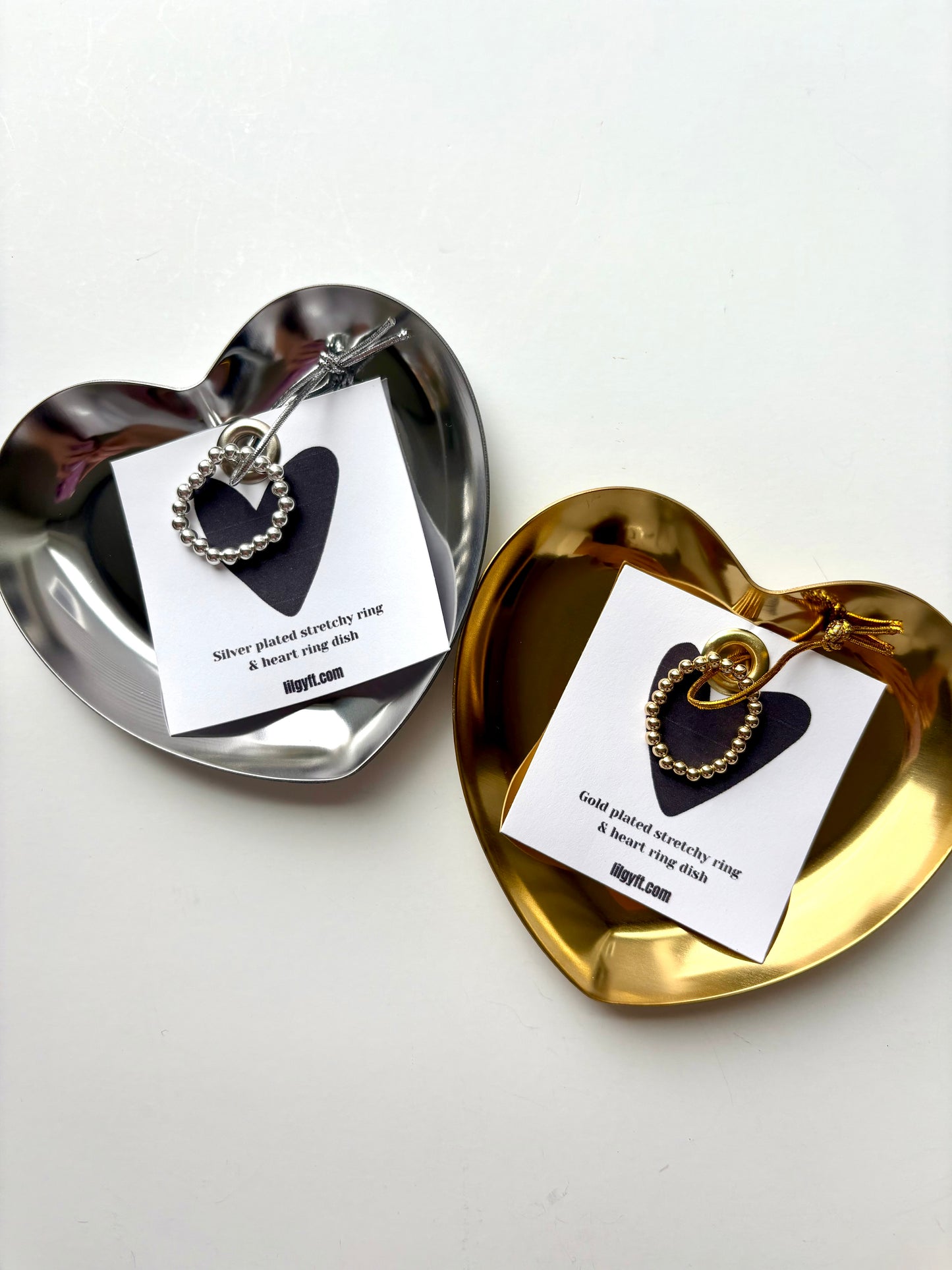 Stretchy Ring & Heart Ring Dish - GIFT SET