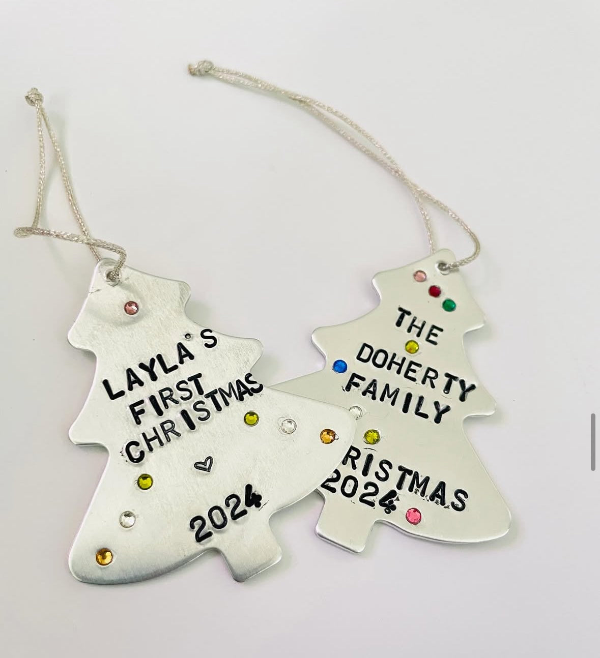 Tree Ornament - Custom Hand Stamped