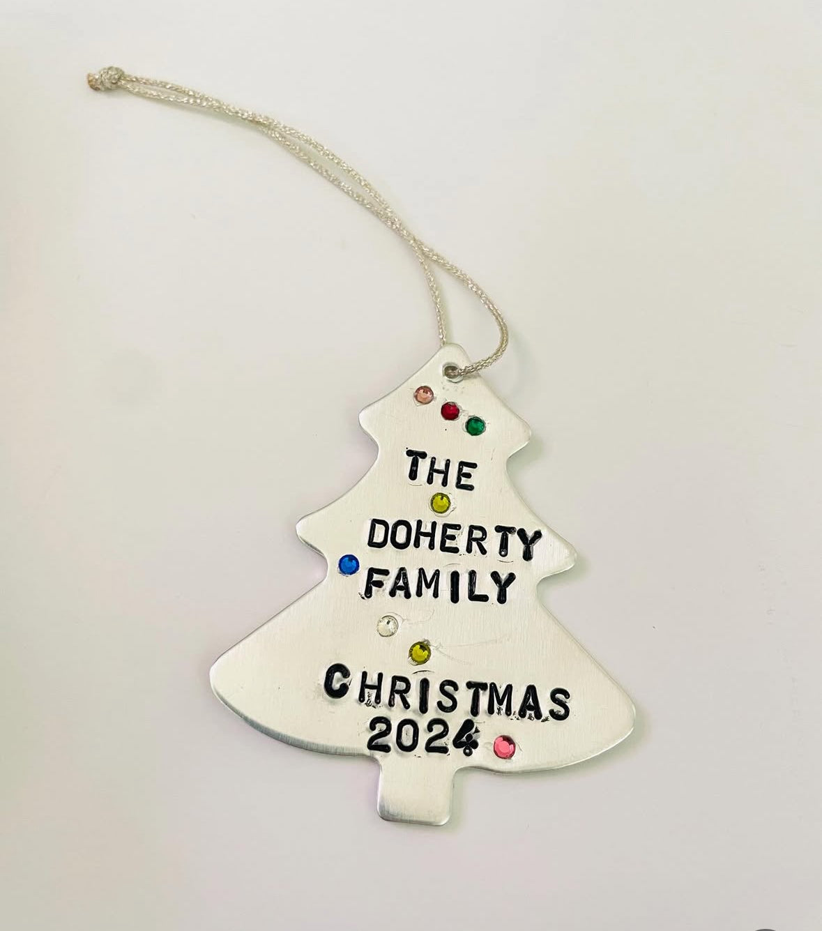 Tree Ornament - Custom Hand Stamped