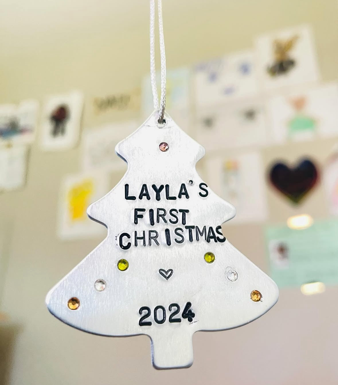 Tree Ornament - Custom Hand Stamped