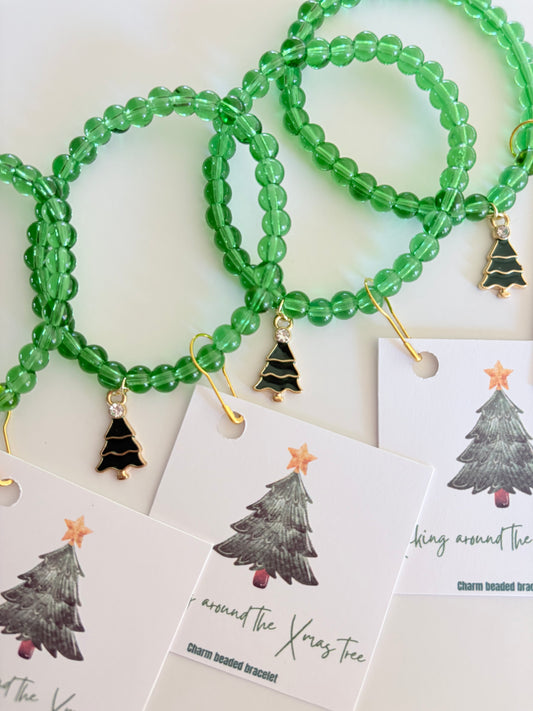 Xmas Tree Charm Bracelet