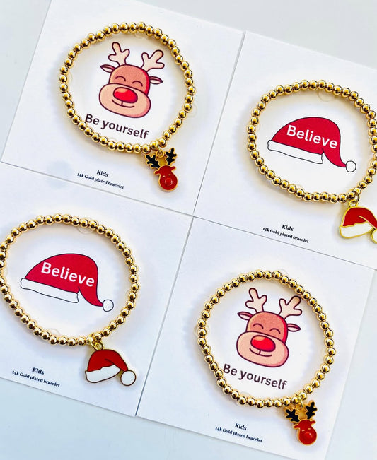 Holiday Kids Charm Bracelets